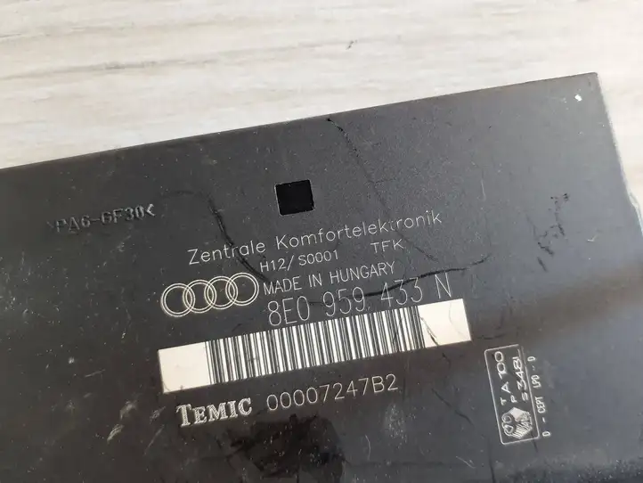 Audi A4 S4 B6 8E 8H (2000 - 2006) 8E0959433N Модуль комфорта — фото 2