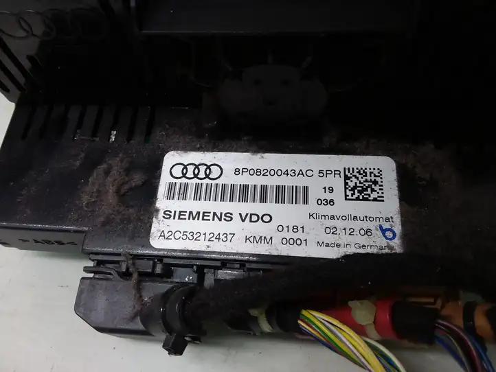 Audi A3/S3 8P (2004 - 2008) 8P0820043AC Блок управления климат-контролем — фото 3