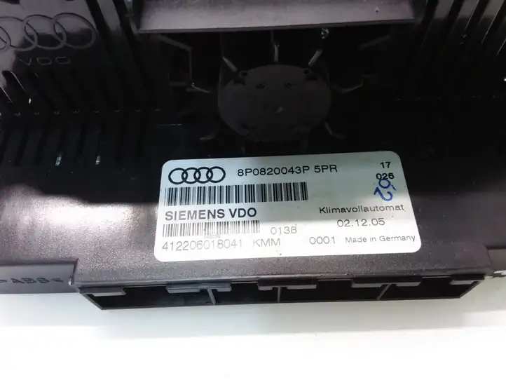 Audi A3/S3 8P (2004 - 2008) 8P0820043P Блок управления климат-контролем — фото 3