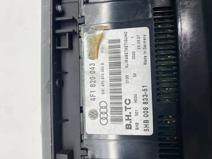 Audi A6 (2004 - 2008)  4F1820043 Блок управления кондиционера воздуха / климата/ печки (в салоне)