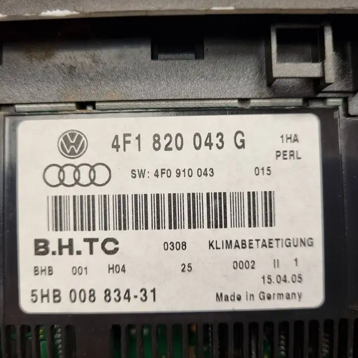 Audi A6 S6 C6 4F (2004 - 2008) 4F0910043 Блок управления климат-контролем — фото 2