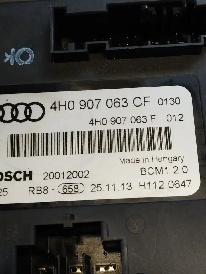 Audi A6 C7 (2011 - 2014) 4H0907063CF Модуль управления кузовом (BCM) — фото 2