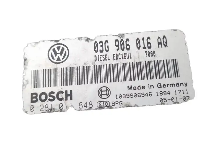 Volkswagen Golf V (2003 - 2009) 03G906016AQ Блок управления двигателем (ЭБУ) — фото 4
