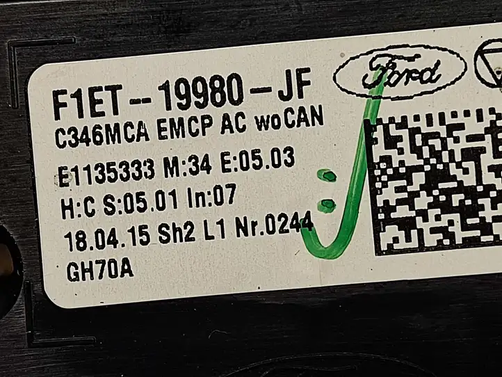 Ford Focus (2011 - 2015) F1ET19980JF Блок управления климат-контролем — фото 2