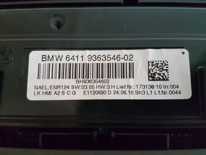 BMW 4 F36 Gran coupe (2017 - ) 9363546 Блок управления климат-контролем — фото 4