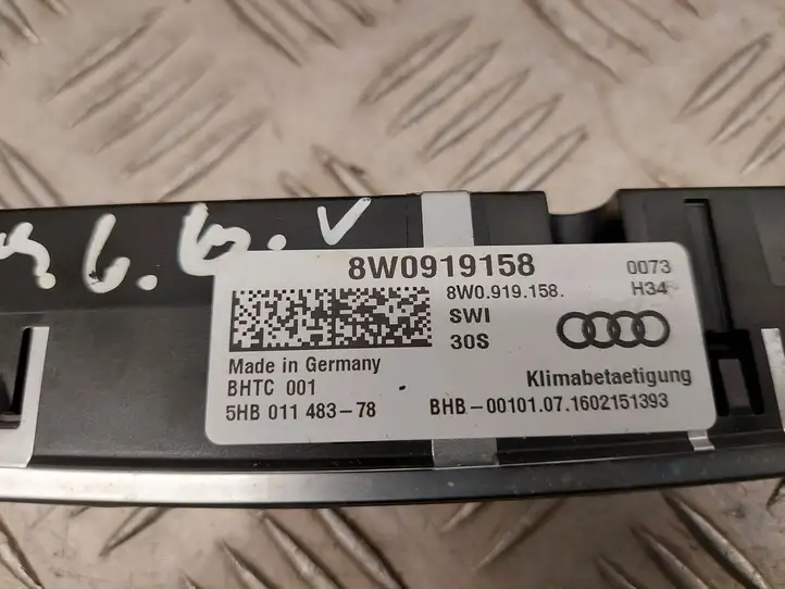 Audi A4 S4 B9 (2015 - 2019) 8W0919158 Блок управления климат-контролем — фото 2
