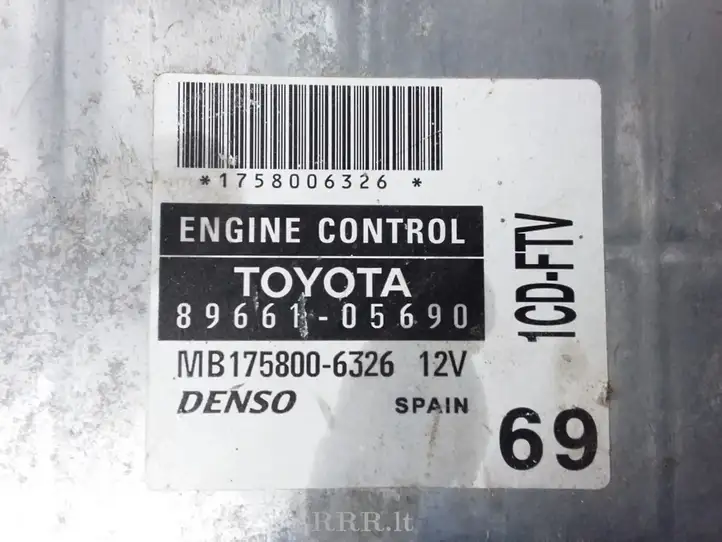 Toyota Avensis T250 (2003 - 2006) 8966205690 Блок управления двигателем (ЭБУ) — фото 3