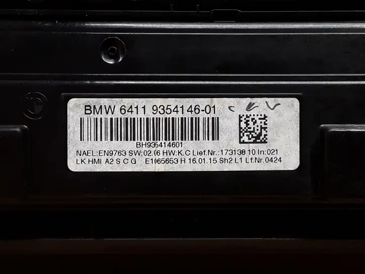 BMW 3 F30 F35 F31 (2012 - 2018) 9354146 Блок управления климат-контролем — фото 6