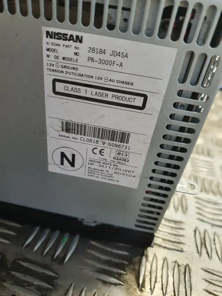 Nissan Qashqai (2006 - 2010) 28184JD45A Магнитола / мультимедийная система — фото 2