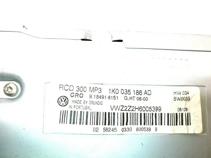 Volkswagen Jetta V (2005 - 2010) 1K0035186AD Магнитола / мультимедийная система — фото 5