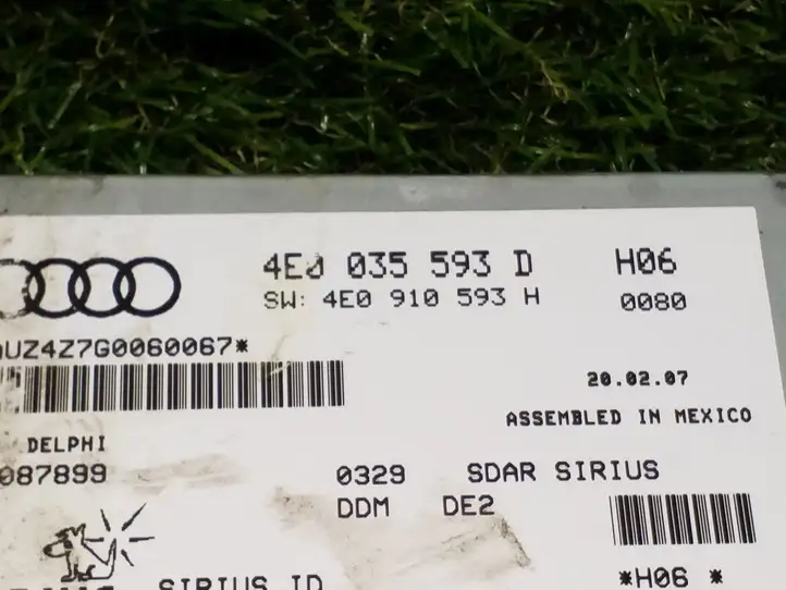 Audi Q7 4L (2005 - 2009) 4E0035593D Контроллер мультимедийной системы — фото 2