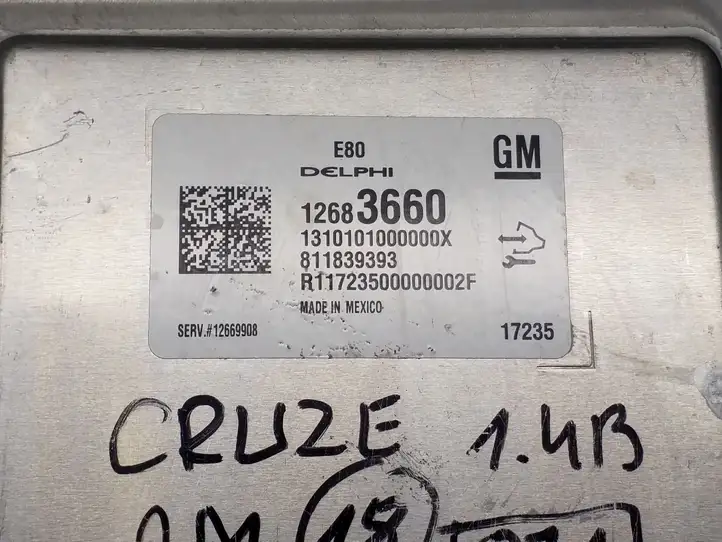 Chevrolet Cruze II (2016 - ) 12683660 Блок управления двигателем (ЭБУ) — фото 2