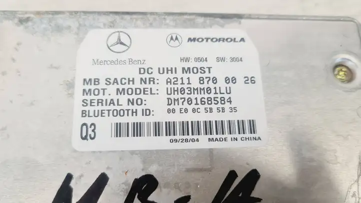 Mercedes-Benz A W169 (2004 - 2012) A2118700026 Bluetooth модуль — фото 2