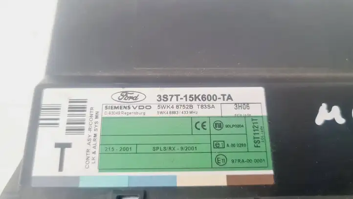 Ford Mondeo Mk III (2000 - 2007) 3S7T15K600TA Модуль комфорта — фото 4
