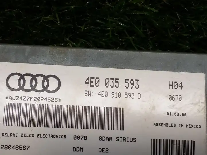 Audi Q7 4L (2005 - 2009) 4E0035593 Контроллер мультимедийной системы — фото 2