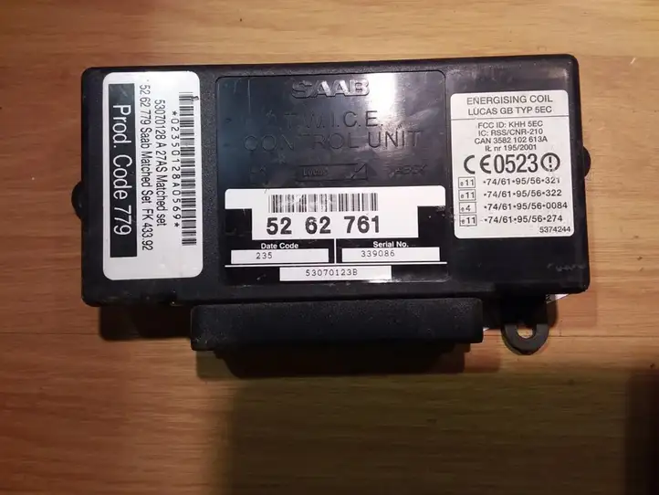 Saab 9-5 (1998 - 2005) 53070123B Модуль комфорта — фото 2