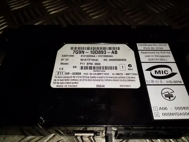 Volvo XC70 (2007 - 2013) 7G9N10D893AB Bluetooth модуль — фото 2