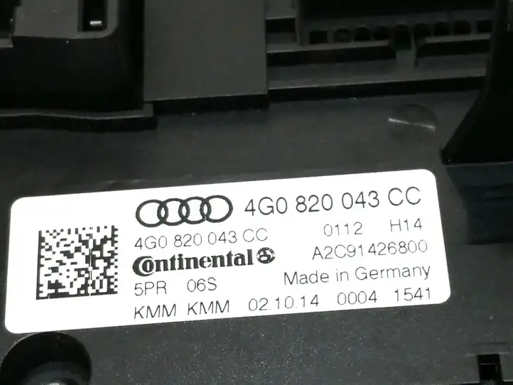 Audi A6 Allroad C7 (2014 - 2018) 4G0820043CC Блок управления климат-контролем — фото 5