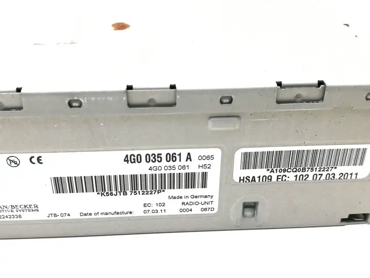 Audi A7 (2010 - 2014)  4G0035061A Радио/ проигрыватель CD/DVD / навигация