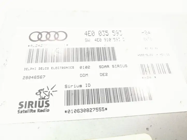 Audi Q7 4L (2005 - 2009) 4E0035593 Магнитола / мультимедийная система — фото 5