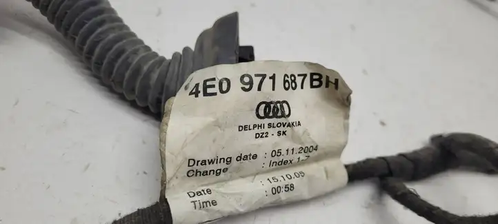 Audi A8 S8 D3 4E (2005 - 2007) 4E0971687BN Проводка задней двери — фото 7