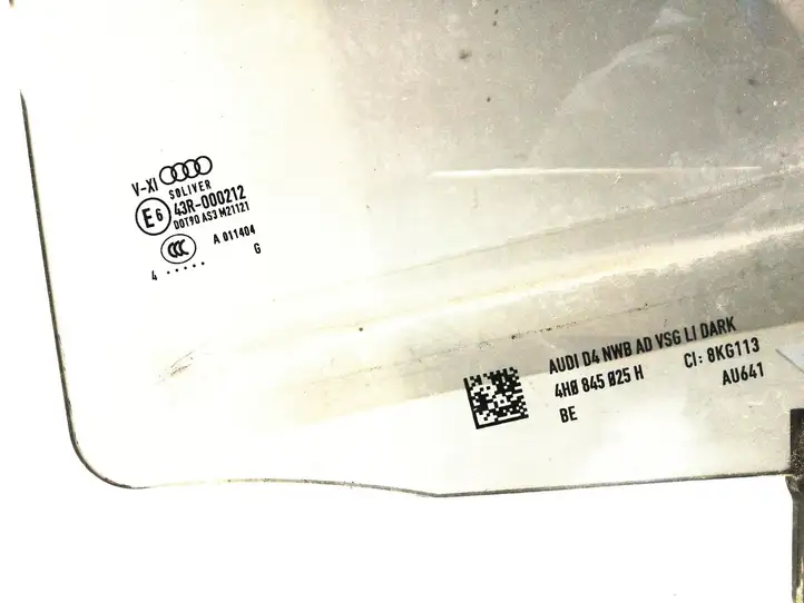 Audi A8 S8 D4 4H (2013 - 2017) 4H0845025H Стекло задней двери — фото 3