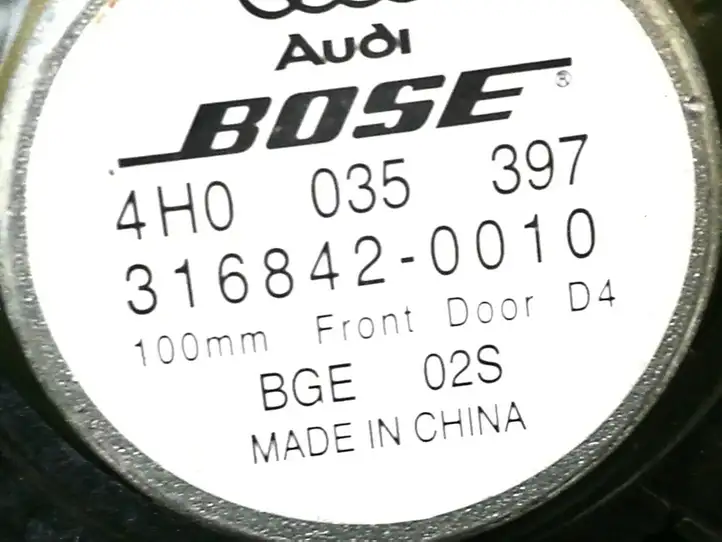 Audi A8 S8 D4 4H (2010 - 2014) 4H0035397 Динамики передних дверей — фото 3