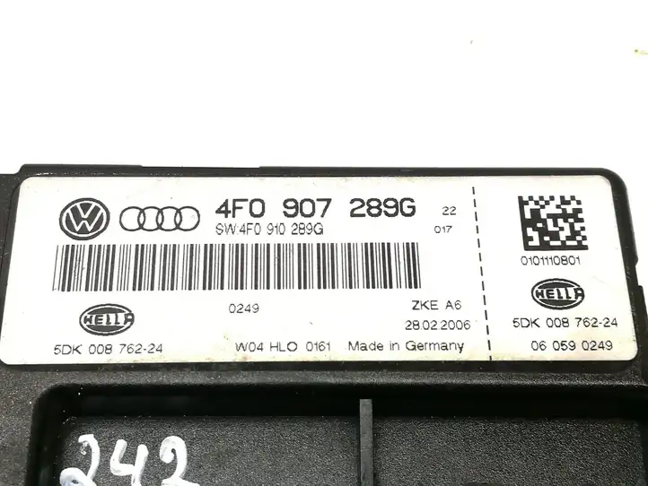 Audi A6 S6 C6 4F (2004 - 2008) 4F0907289G Модуль комфорта — фото 2