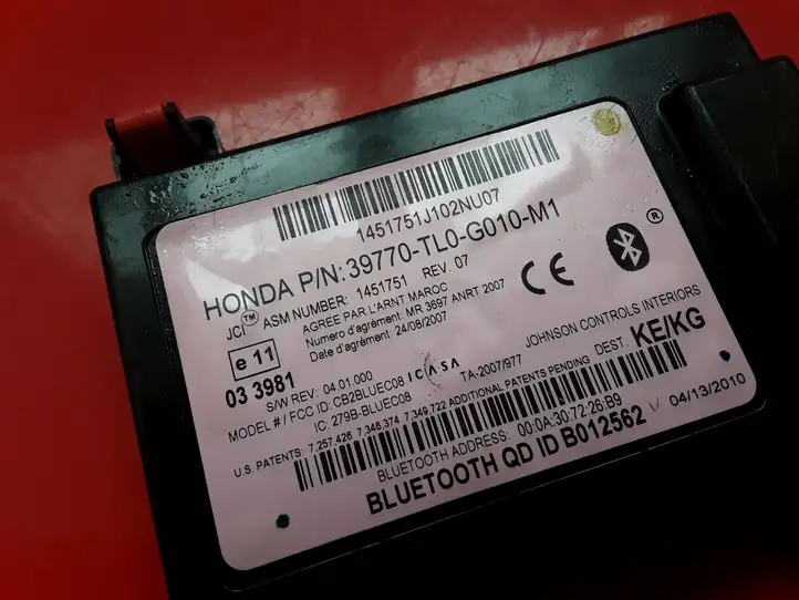 Honda Accord (2008 - 2016) 39770TL0G010M1 Bluetooth модуль — фото 4