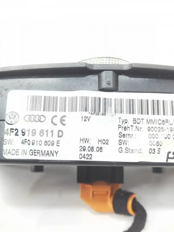 Audi A6 Allroad C6 (2006 - 2008) 4F2919611D Контроллер мультимедийной системы — фото 3