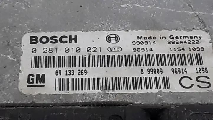 Opel Zafira A (1999 - 2003) 09133269 Блок управления двигателем (ЭБУ) — фото 3