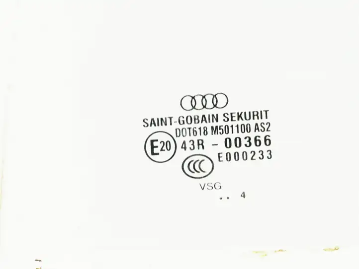 Audi A8 S8 D3 4E (2002 - 2005) DOT618M501100AS2 Стекло задней двери — фото 3