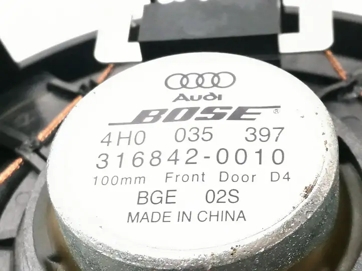 Audi A8 S8 D4 4H (2010 - 2014) 4H0035397 Динамики передних дверей — фото 3