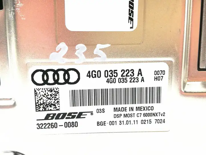 Audi A8 S8 D4 4H (2010 - 2014) 4G0035223A Усилитель звука — фото 6