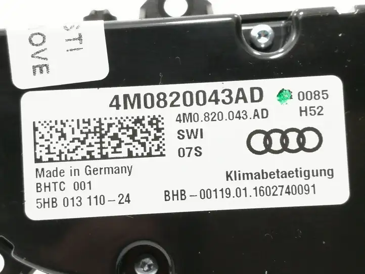 Audi Q7 4M (2015 - ) 4M0820043AD Блок управления климат-контролем — фото 6