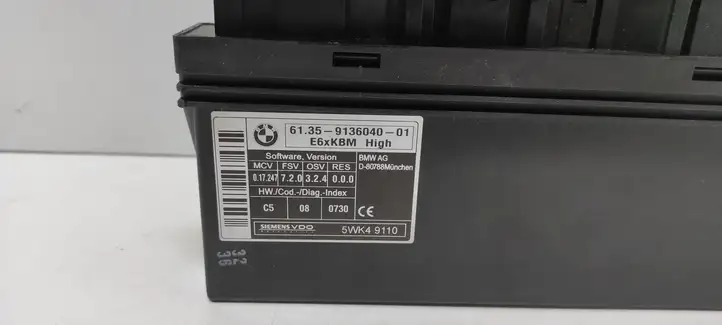 BMW 5 E60 E61 (2004 - 2010) 9136040 Модуль комфорта — фото 2