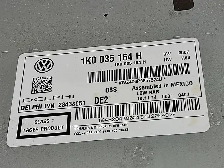 Volkswagen Jetta VI (2011 - 2018) 1K0035164H Магнитола / мультимедийная система — фото 3