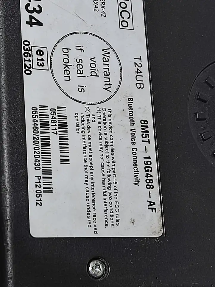 Ford Focus (2005 - 2008) 8M5T19G488AF Bluetooth модуль — фото 4