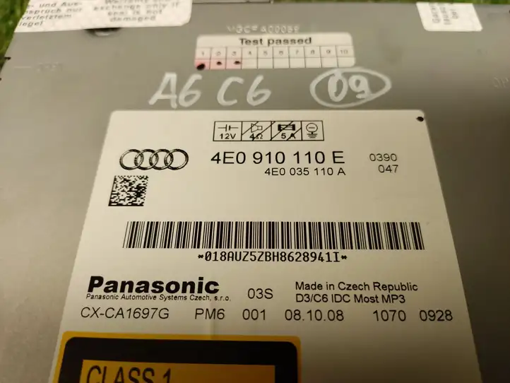 Audi A6 S6 C6 4F (2008 - 2011) 4E0910110E Магнитола / мультимедийная система — фото 2