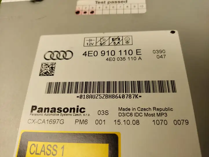 Audi A6 S6 C6 4F (2008 - 2011) 4E0910110E Магнитола / мультимедийная система — фото 2