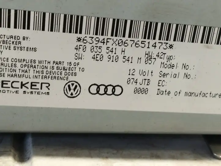 Audi A6 S6 C6 4F (2004 - 2008) 4F0035541H Магнитола / мультимедийная система — фото 2