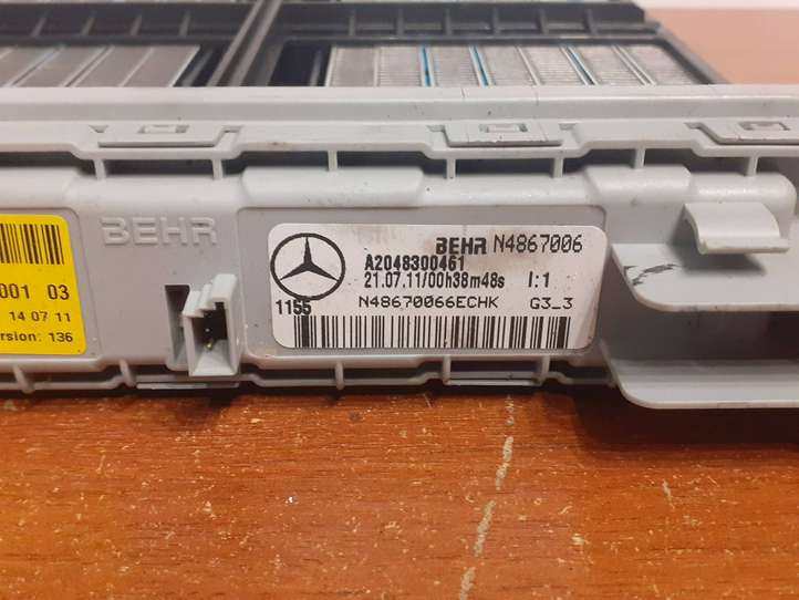 Mercedes-Benz E W212 (2009 - 2016)  A2048300461 Электрический радиатор печки салона