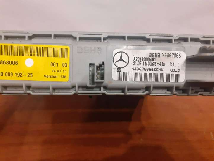 Mercedes-Benz E W212 (2009 - 2016)  A2048300461 Электрический радиатор печки салона