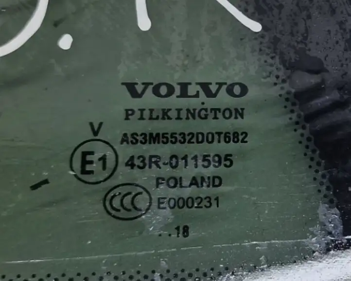 Volvo V60 (2018 - ) 43R011595 Заднее боковое стекло — фото 5
