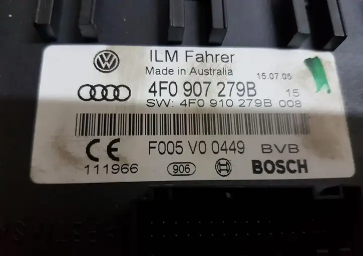Audi A6 S6 C6 4F (2004 - 2008) 4F0907279B Модуль комфорта — фото 3