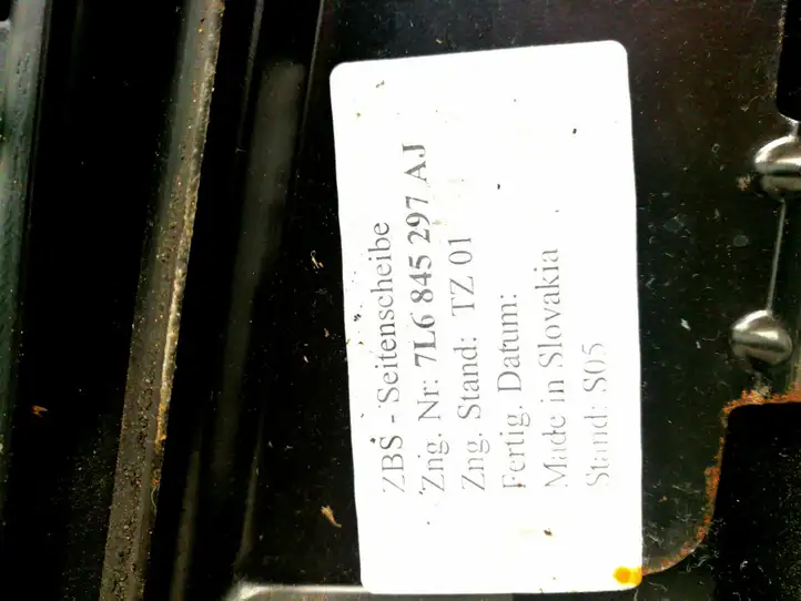 Volkswagen Touareg I (2002 - 2010) 7L6845297AJ Заднее боковое стекло — фото 3