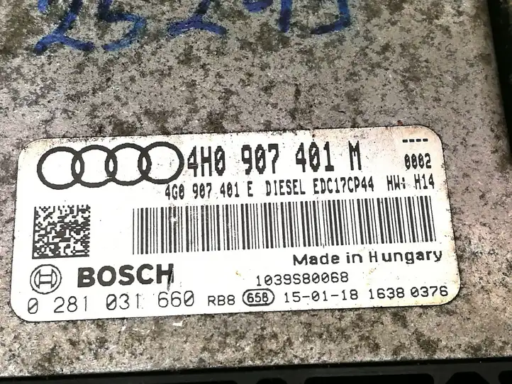 Audi A8 S8 D4 4H (2013 - 2017) 4H0907401M Блок управления двигателем (ЭБУ) — фото 6