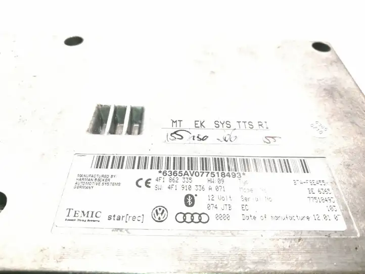 Audi A6 S6 C6 4F (2004 - 2008) 4F1862335 Bluetooth модуль — фото 2