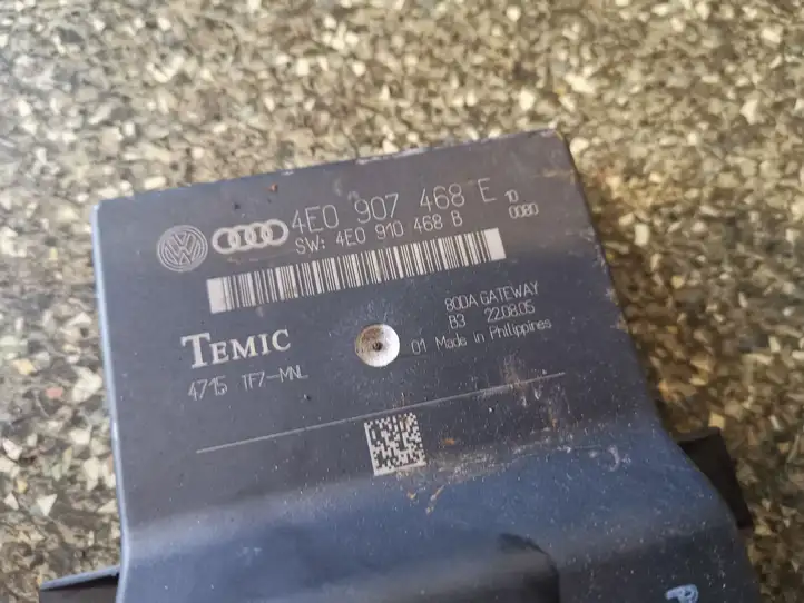 Audi A8 S8 D3 4E (2005 - 2007) 4E0907468E Прочие блоки управления — фото 2