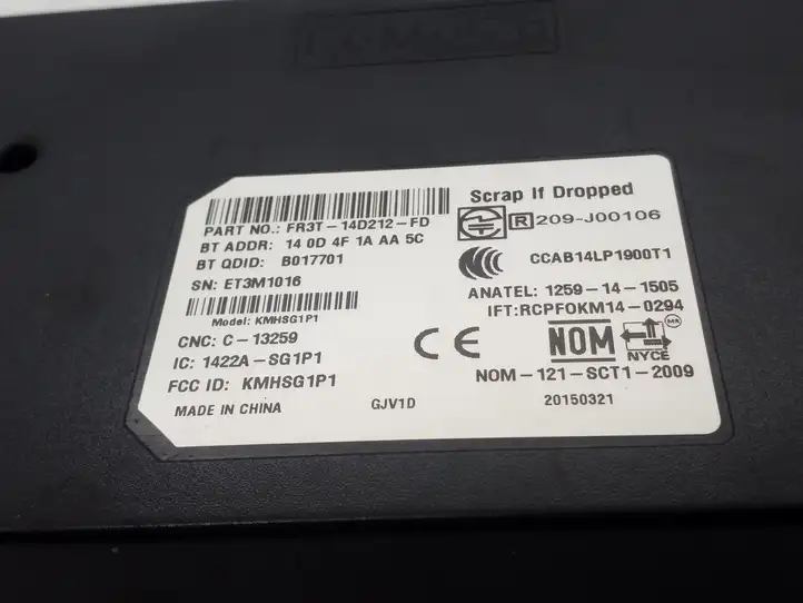 Ford Focus (2011 - 2015) FR3T14D212FD Bluetooth модуль — фото 3